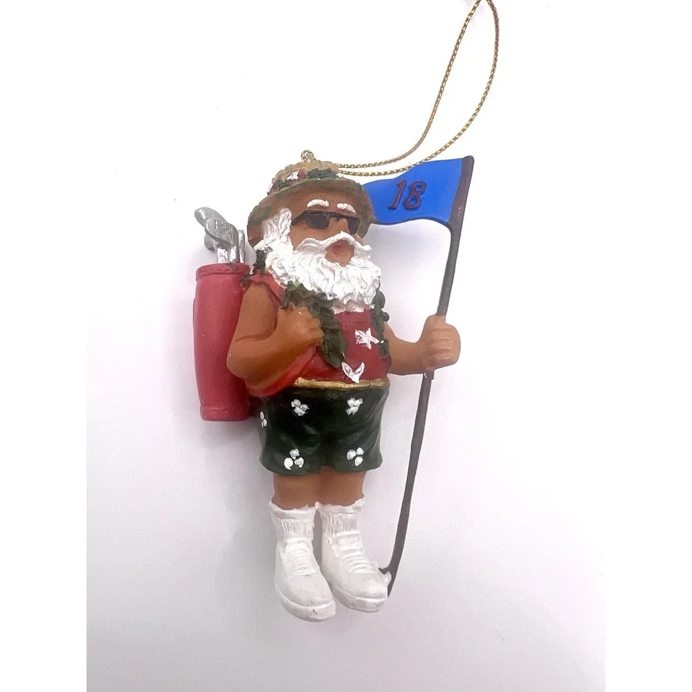 Golf Themed Christmas‎ Ornaments Lot Of 9 Some Hallmark Decorate Or Gift